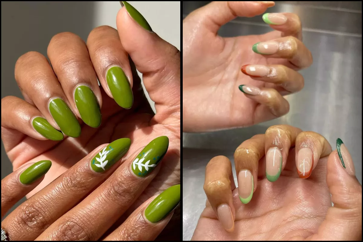 15 Olive Green Nails Designs That Work for Every Season