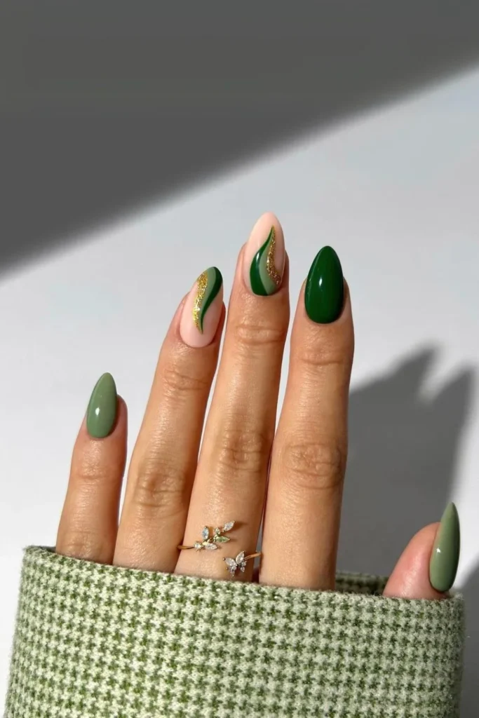 Green Nails for Spring