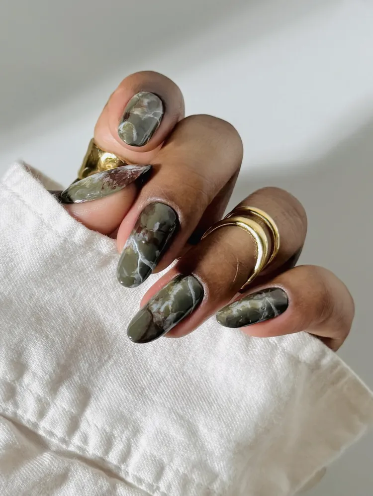 Green Nails for Spring