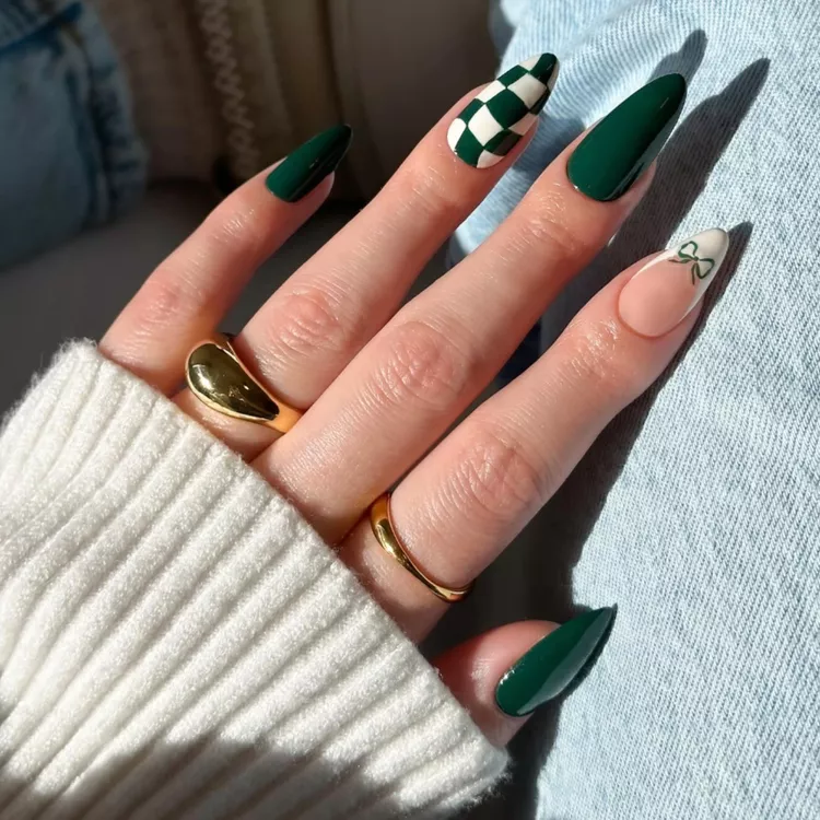 Green Nails for Spring