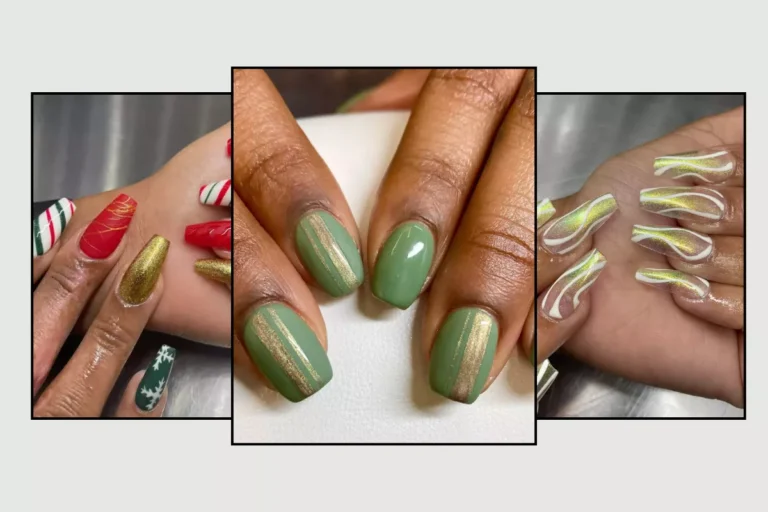 18  Green and Gold Nail Designs You’ll Screenshot Immediately
